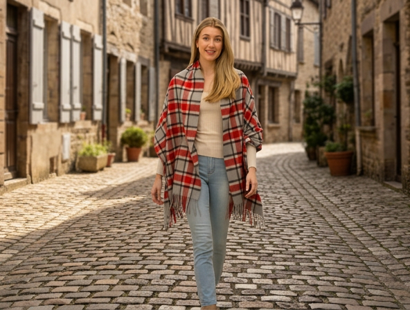 Fire & Stone Lambswool Stole/Shawl