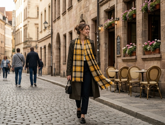 Blacksmith Gold Polyviscose Light Scarf/Shawl