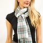 Stewart Muted Blue Poly Viscose Shawl/Scarf