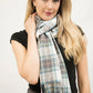 Stewart Muted Blue Poly Viscose Shawl/Scarf