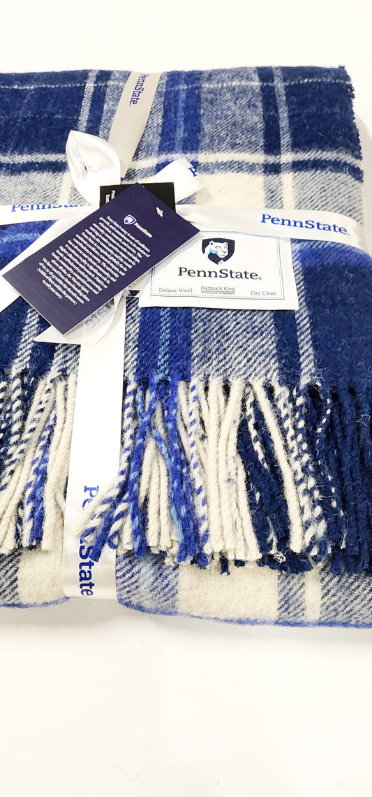 Penn State Tartan Wool Throw