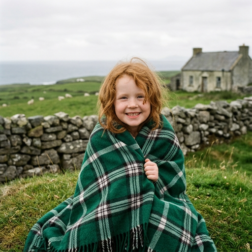 Cliffs of Moher Deluxe Wool Blanket