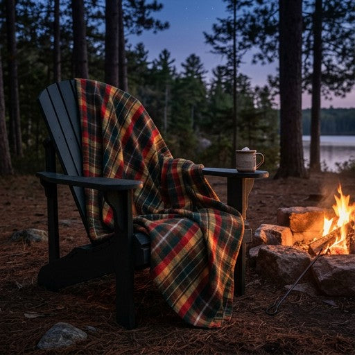 Canadian Rockies Deluxe Wool Blanket