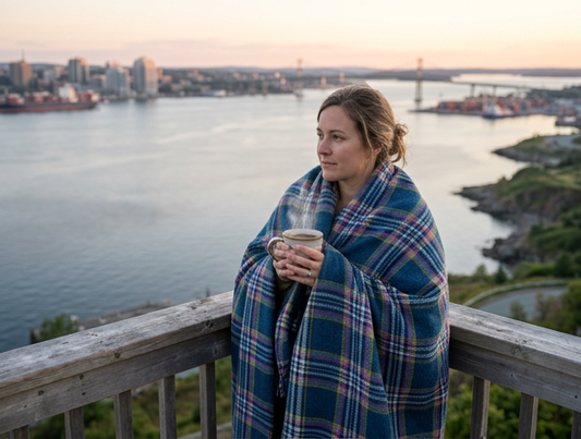 Coastal Spring Deluxe Wool Blanket