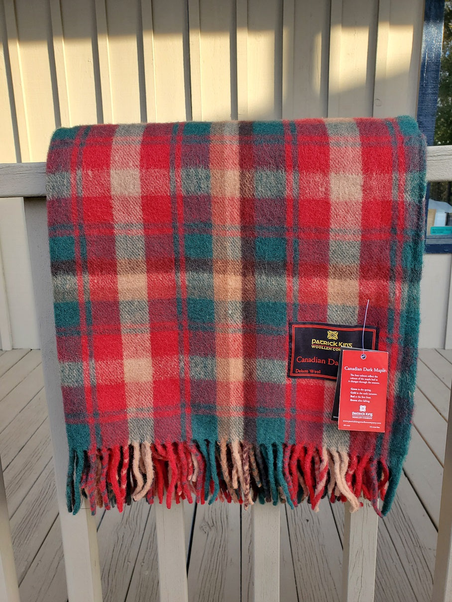 Dark Maple Deluxe Wool Blanket