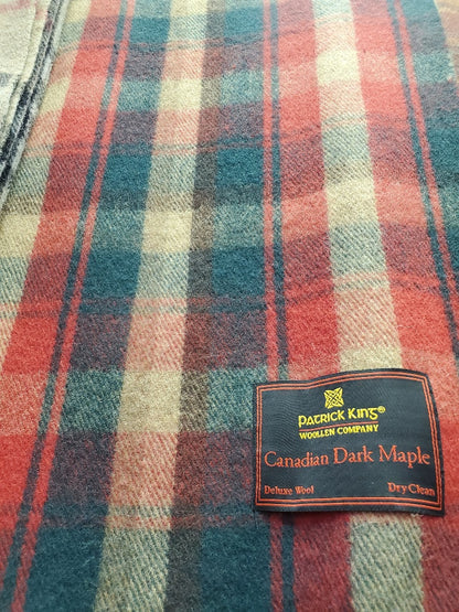 Dark Maple Deluxe Wool Blanket