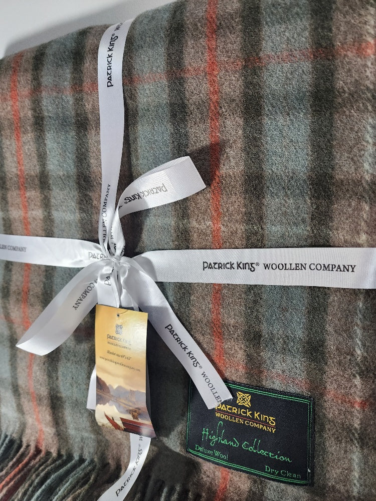 Fraser Hunting Ancient Wool Knee Blanket