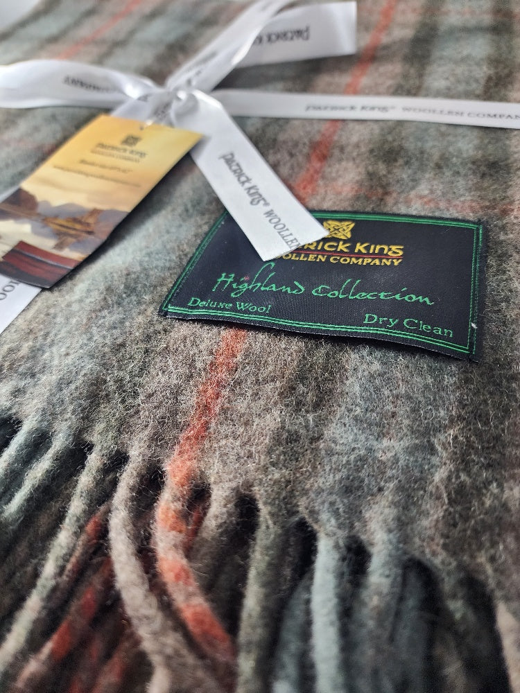Fraser Hunting Ancient Wool Knee Blanket