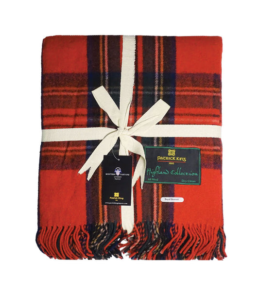 Royal Stewart Deluxe Wool Blanket