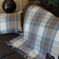 Stewart Muted Blue Deluxe Wool Blanket