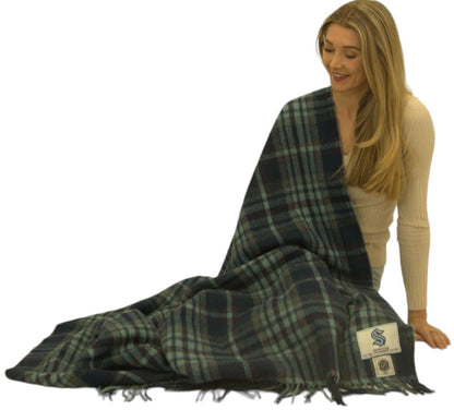 Seattle Kraken Wool Blanket