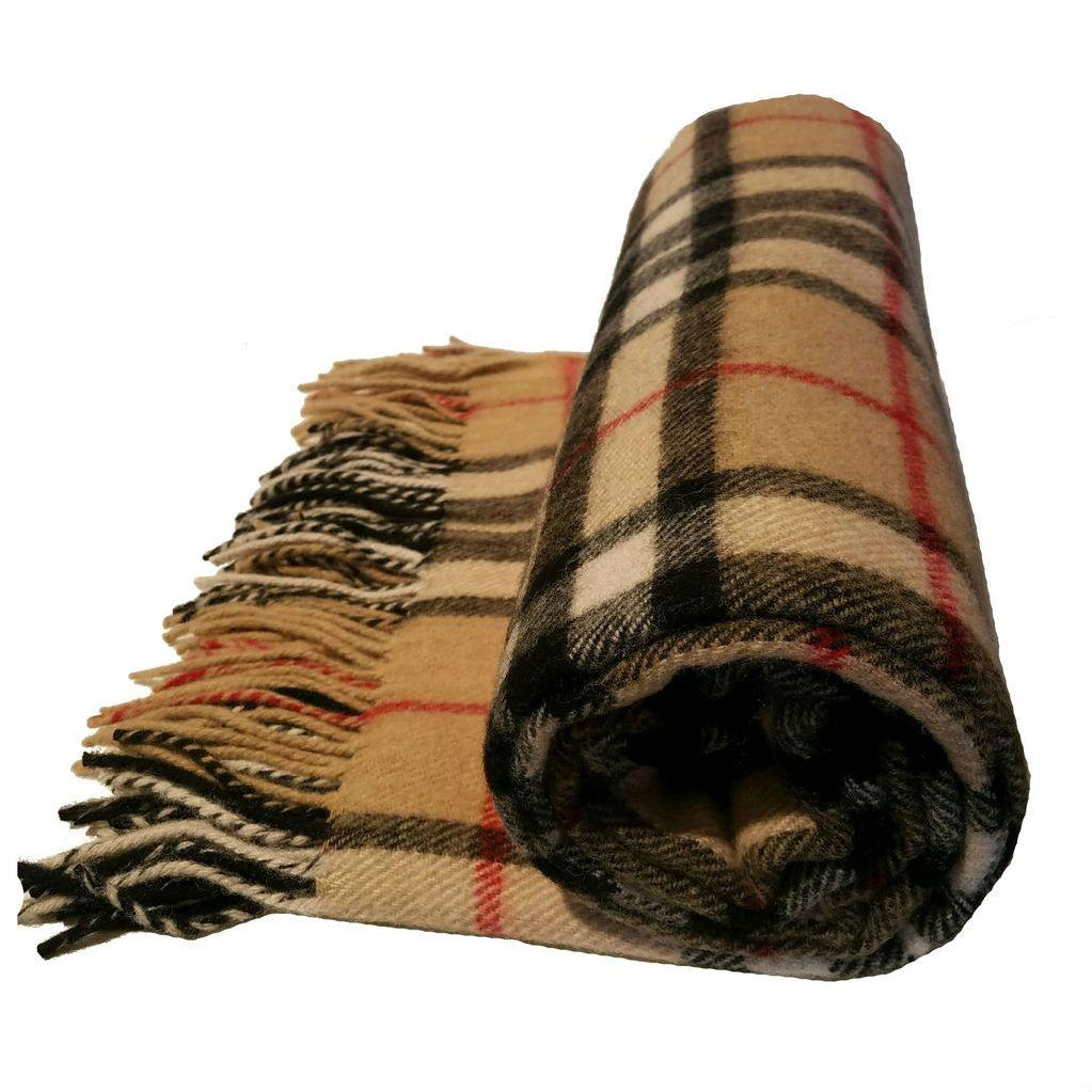 Thompson Camel Deluxe Wool Blanket