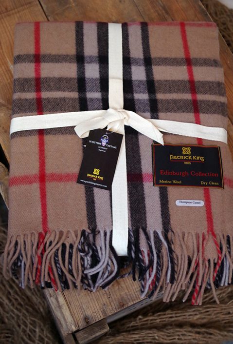 Thompson Camel Deluxe Wool Blanket