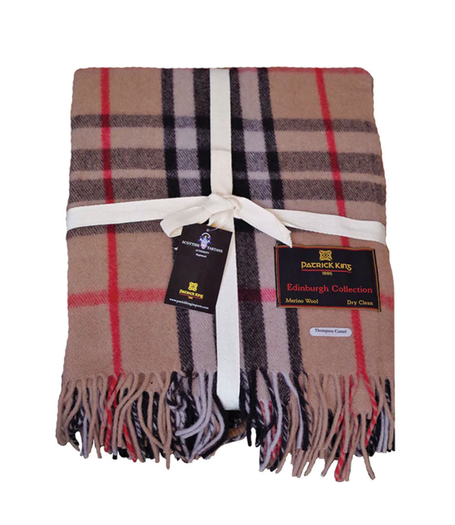 Thompson Camel Deluxe Wool Blanket