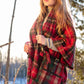 Dark Maple Lambswool Cape