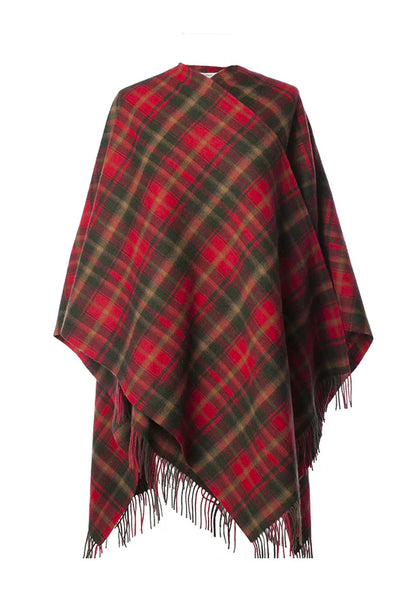 Dark Maple Lambswool Cape