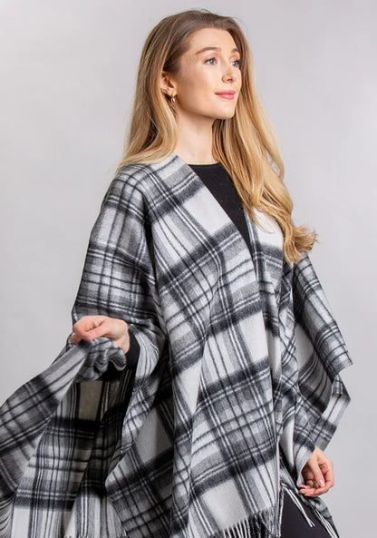 Stewart Grey Dress Lambswool Cape