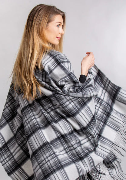 Stewart Grey Dress Lambswool Cape