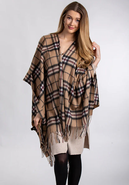 Thompson Camel Lambswool Cape