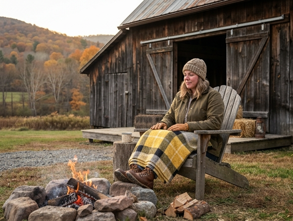 Blacksmith Gold Knee/Lap Blanket