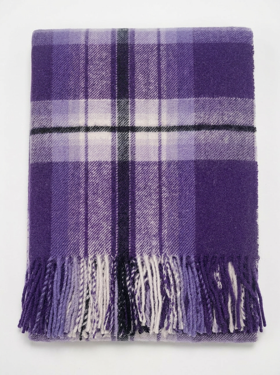 Midnight Thistle Deluxe Wool Knee/Lap Blanket