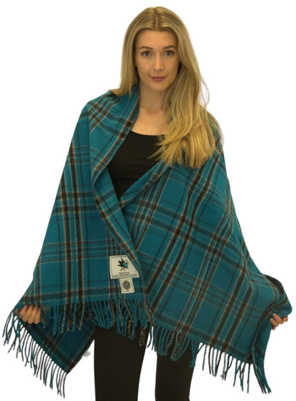 San Jose Sharks Wool Stadium Blanket