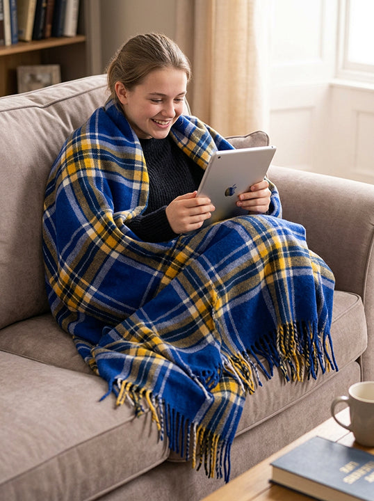 Sunlit Horizon Deluxe Wool Knee Blanket
