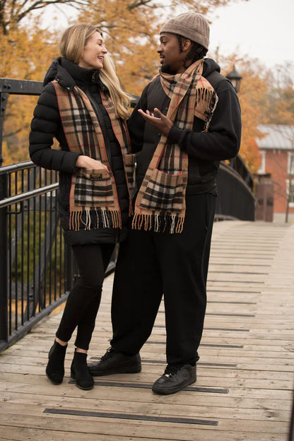 Thompson Camel Deluxe Pocket Scarf