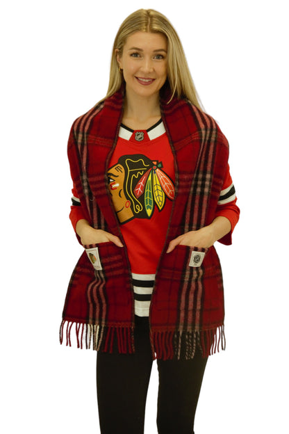 Chicago Blackhawks Wool Pocket Scarf
