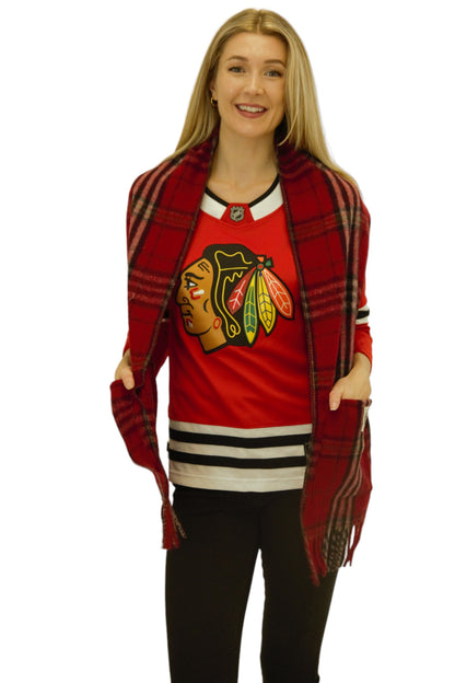 Chicago Blackhawks Wool Pocket Scarf