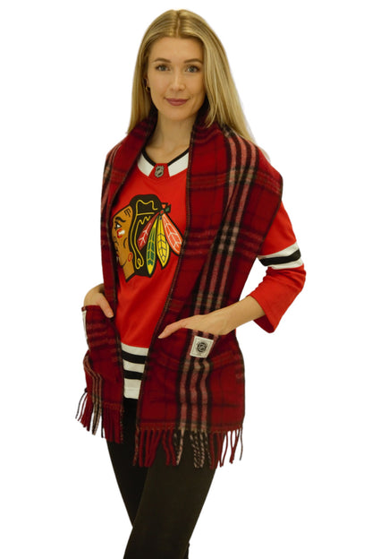 Chicago Blackhawks Wool Pocket Scarf