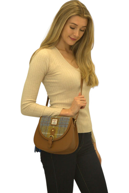 Harris Tweed Saddle Bag