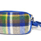 Stewart Muted Blue Wool Cross Body Bag