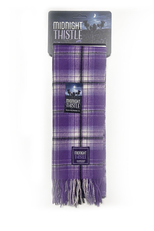 Midnight Thistle Lambswool Scarf