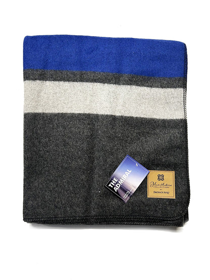 Admiral Striped Heavy Wool Blanket