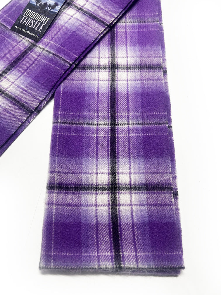 Midnight Thistle Lambswool Scarf