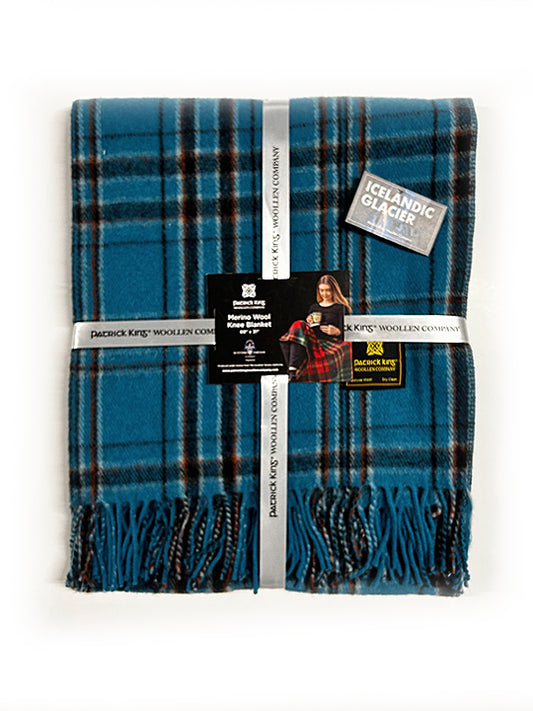 Icelandic Glacier Deluxe Wool Knee Blanket