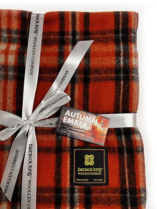 Autumn Ember Deluxe Wool Knee Blanket