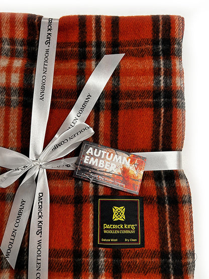 Autumn Ember Deluxe Wool Knee Blanket