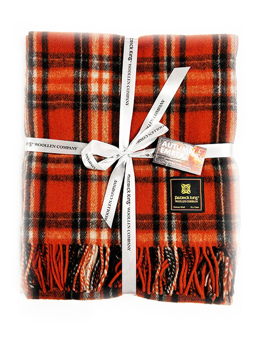 Autumn Ember Deluxe Wool Knee Blanket