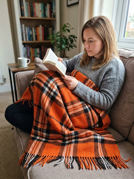 Autumn Ember Deluxe Wool Knee Blanket
