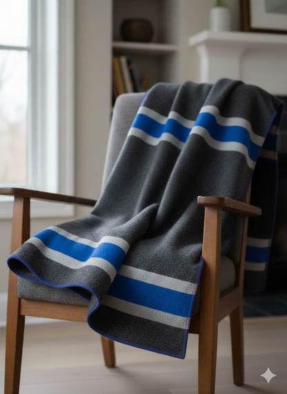 Admiral Striped Heavy Wool Blanket