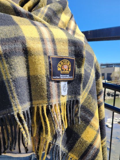 Boston Bruins 100 Collection Wool Blanket