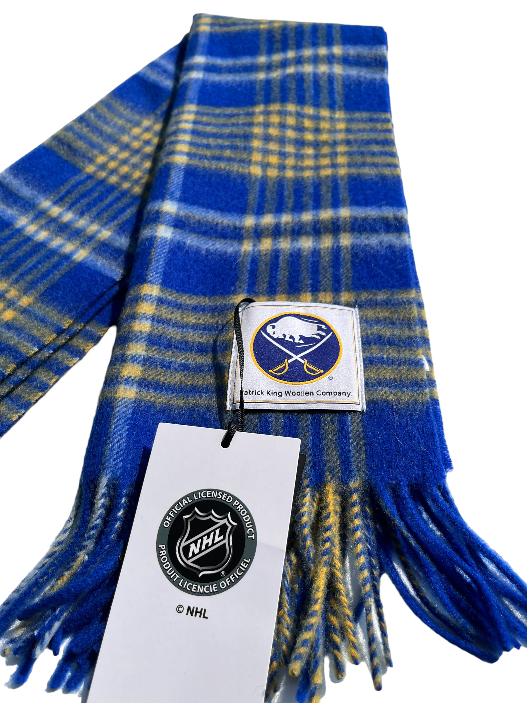 Navy and deals gold plaid scarf