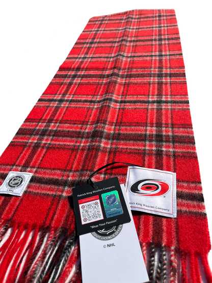 Carolina Hurricanes Lambswool Scarf Extra Long