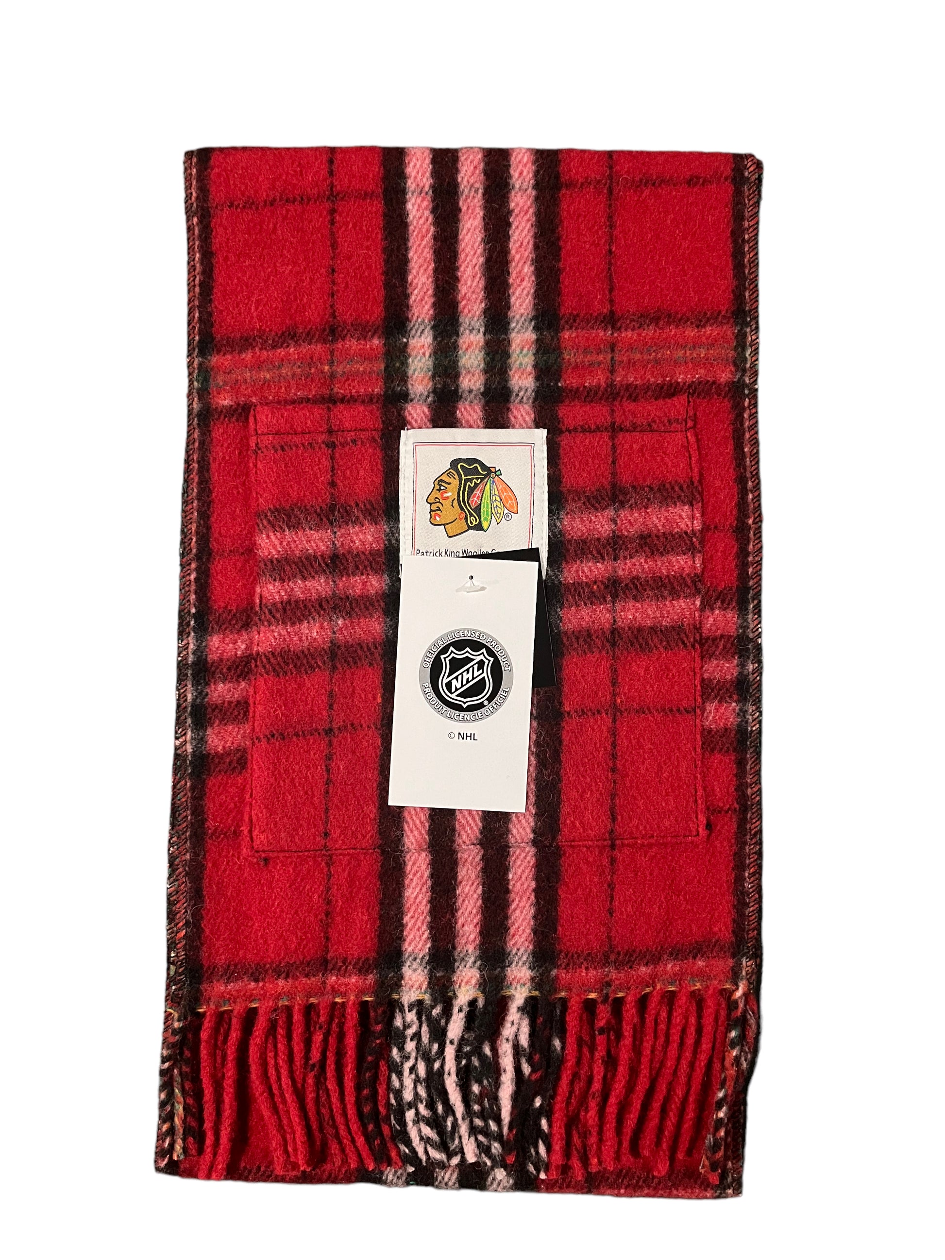 Chicago Blackhawks Wool Pocket Scarf