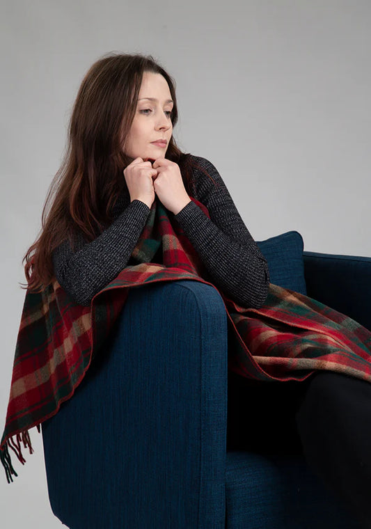 Dark Maple Merino Knee Blanket