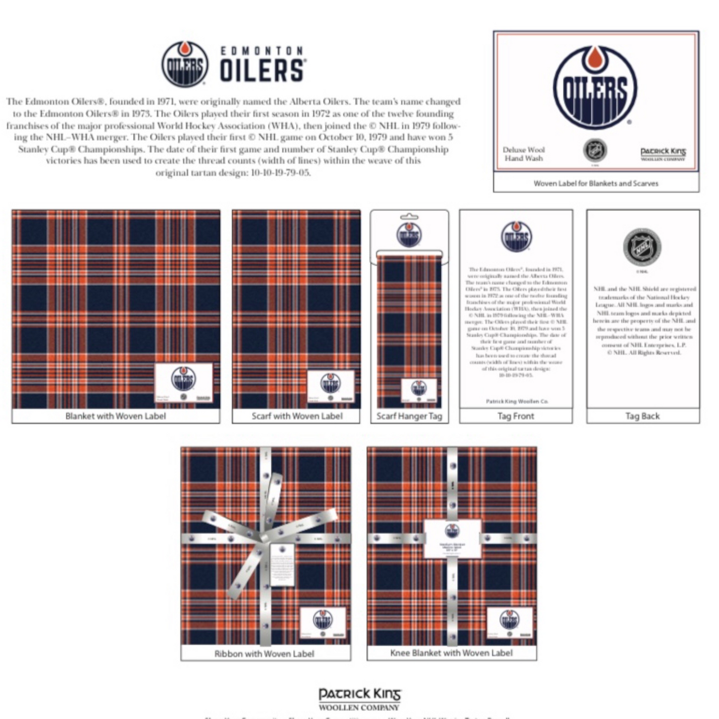 Edmonton Oilers Wool Stadium Blanket