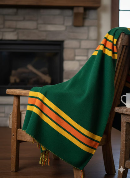 Pineridge Striped Heavy Wool Blanket