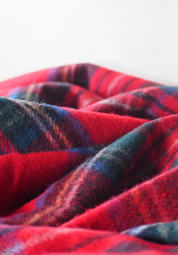 Royal Stewart Merino Wool Knee Blanket